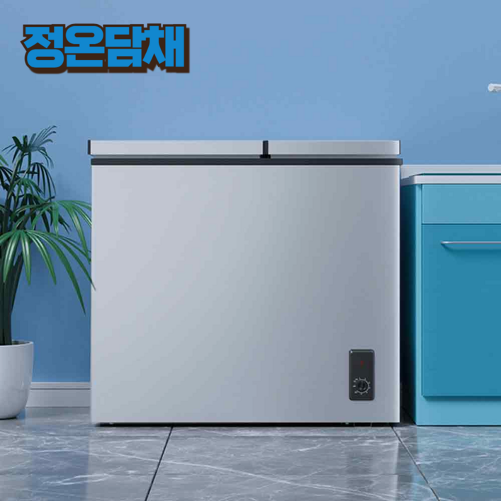 정온담채 양문형 김치 냉장고 2도어냉장고 1등급냉장고 모드 냉동 김치냉장고 뚜껑형 소형, 136L