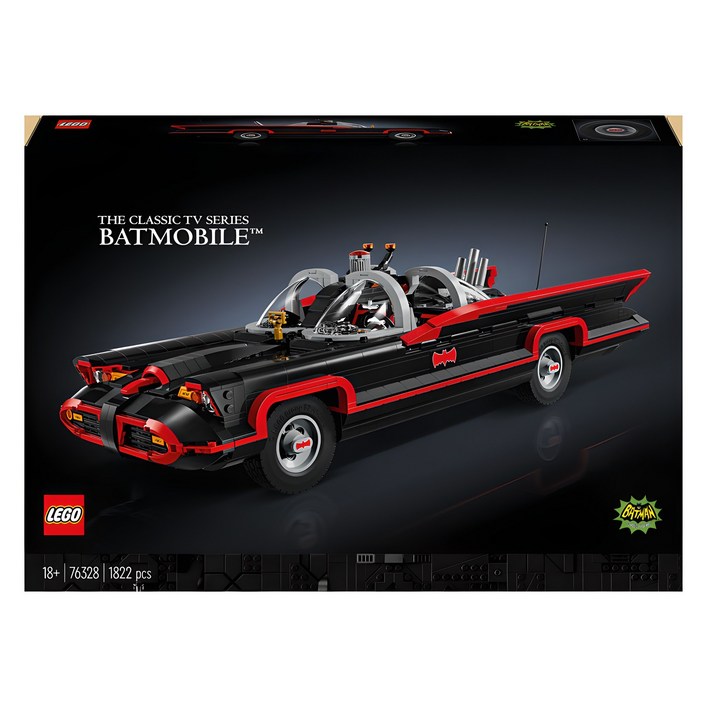 레고 슈퍼히어로 DC 76328 배트맨TM 클래식 TV 시리즈 배트모빌TM, 혼합색상, 1개