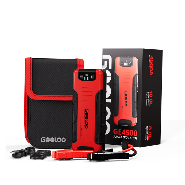 GOOLOO GE4500 4500A 점프스타터 보조배터리 +스마트 점프 케이블+ 파우치백