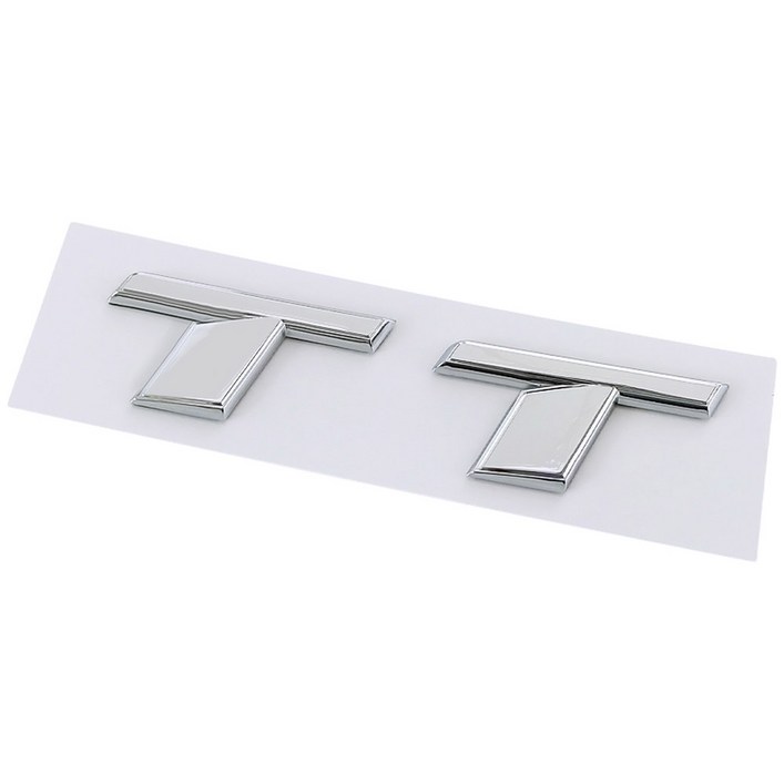 3D ABS 크롬 블랙 로고 TT 엠블럼 글자 자동차 트렁크 배지 데칼, 아우디 호환 TT RS MK1 8N 8J MK3 8S MK2 TT 스티커 액세서리
