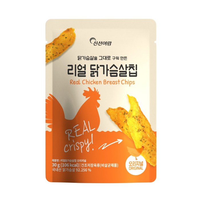 신선어람 리얼 닭가슴살칩 오리지널, 30g, 10개