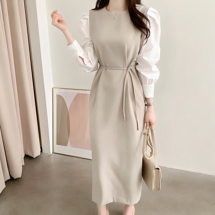 스밀리 시크 프렌치 스타일 롱원피스