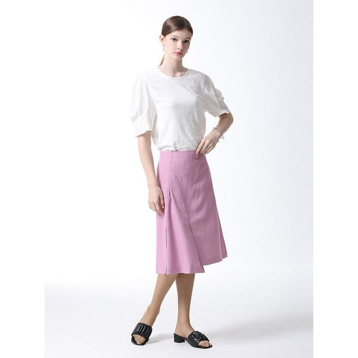 이앤씨 밑트임 플레어 스커트  택가격  179000원