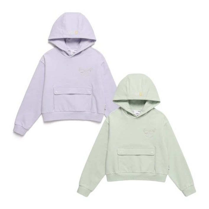 백화점출고 내셔널지오그래픽키즈 K244GHD910 세미크롭 후드 티셔츠 기모 2종택 1