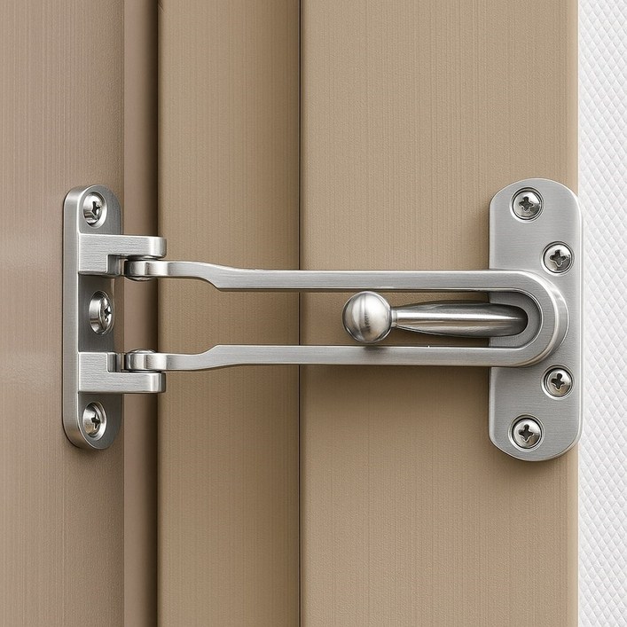 미로나 보안강화 간편개폐 현관 잠금장치, 1개