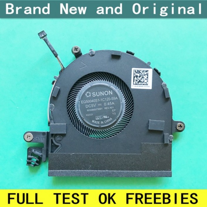 새로운 노트북 CPU 냉각 팬 쿨러 PC sunon DC5V 0.45A 6033B0073001 4PIN,