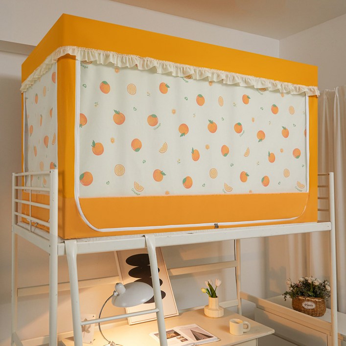 개웃기냥 귀엽고 아기자기한 1인용 1,2층침대 기숙사 학생용 사각 모기장 난방텐트 일체형 5면 포괄, F 파스텔 오렌지 개웃기냥 귀엽고 아기자기한 1인용 1,2층침대 기숙사 학생용 사각 모기장 난방텐트 일체형 5면 포괄, F 파스텔 오렌지