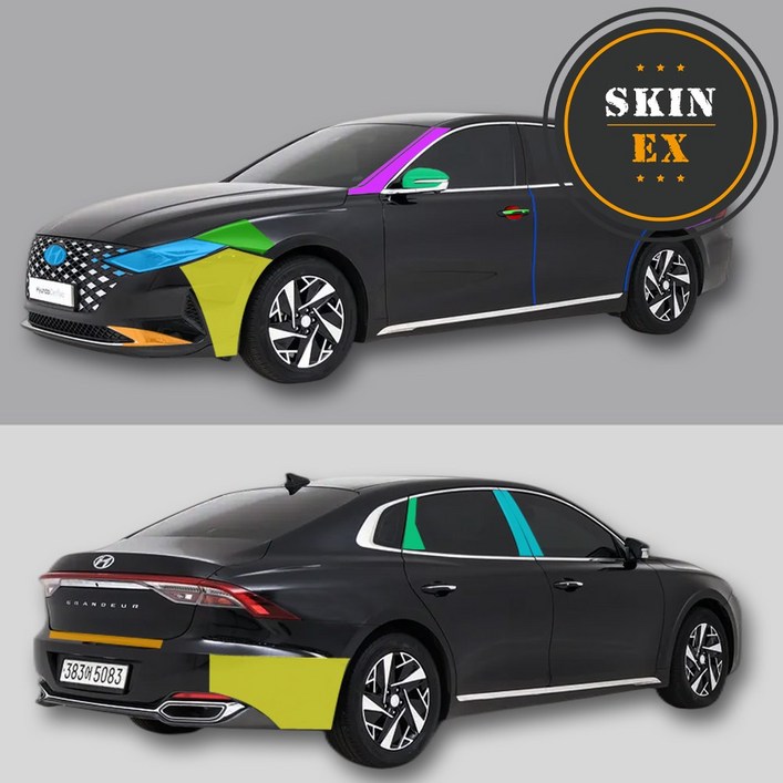 스킨엑스 더 뉴 그랜저 IG 외장필수패키지 PPF 차량보호필름, 1개, 투명