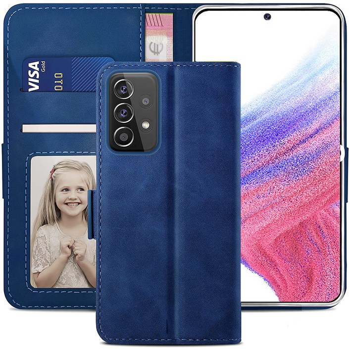 삼성 갤럭시 A53 5G 지갑형 카드수납 다이어리 휴대폰리 케이스 Galaxy A53 Leather wallet case 적용