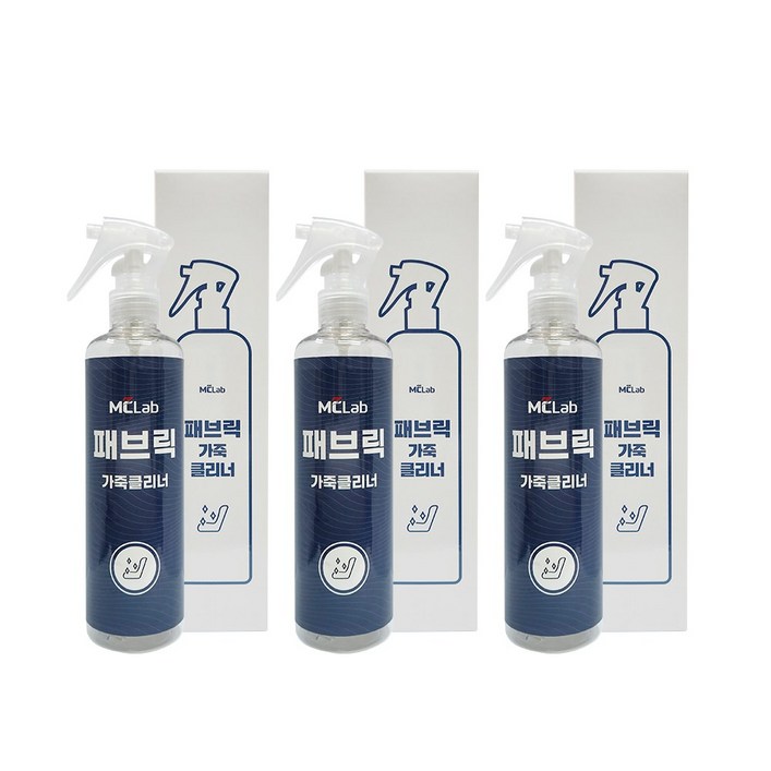 엠씨랩 자동차 실내 내부 천장 세차 세정제 청소 크리닝, 3개, 300ml