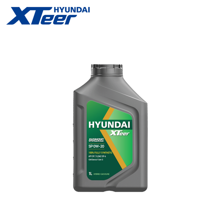 현대 엑스티어 XTeer 하이브리드 전용 0W20 최고급 합성엔진오일 HEV 1L, 1L, 1개