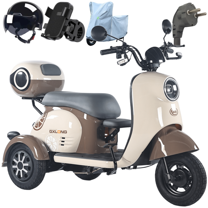 테크앤유 삼륜 전동스쿠터 세발 노인전동차 리튬배터리 48V