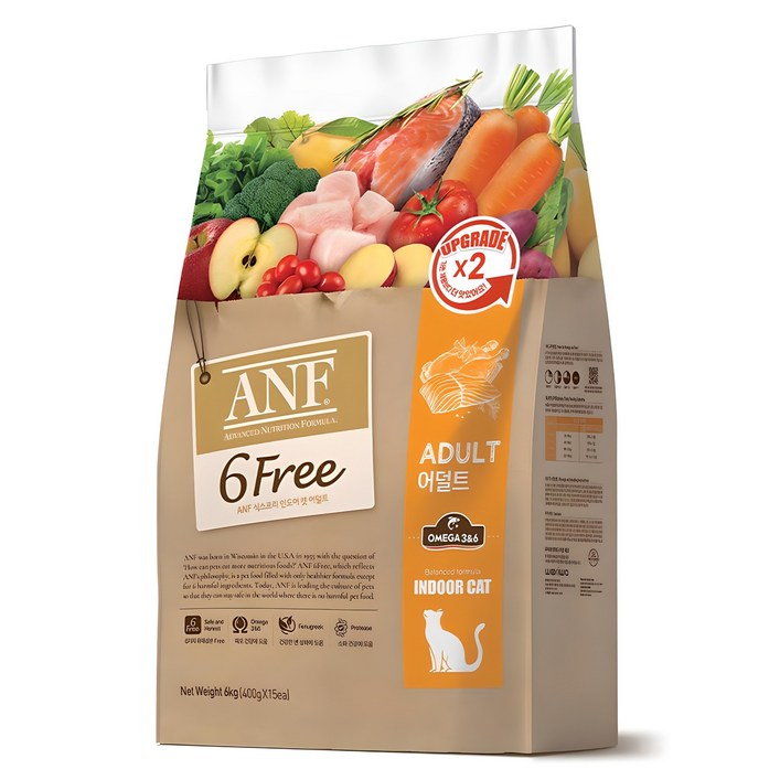 ANF 고양이 식스프리 인도어 기능성 사료