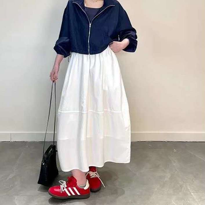 이서어패럴 밴딩A라인롱스커트 112