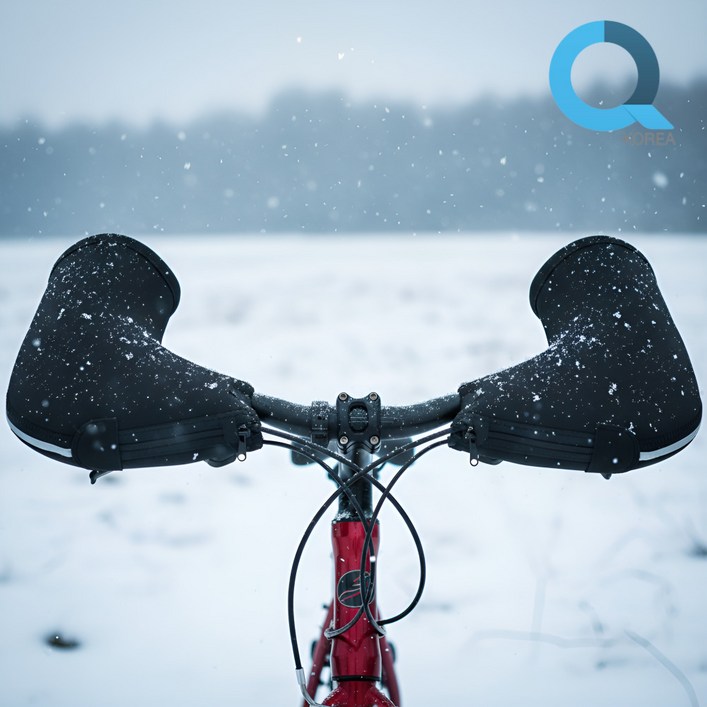 큐코리아 자전거 겨울 방한 방풍 보온 MTB 핸들커버 바미트