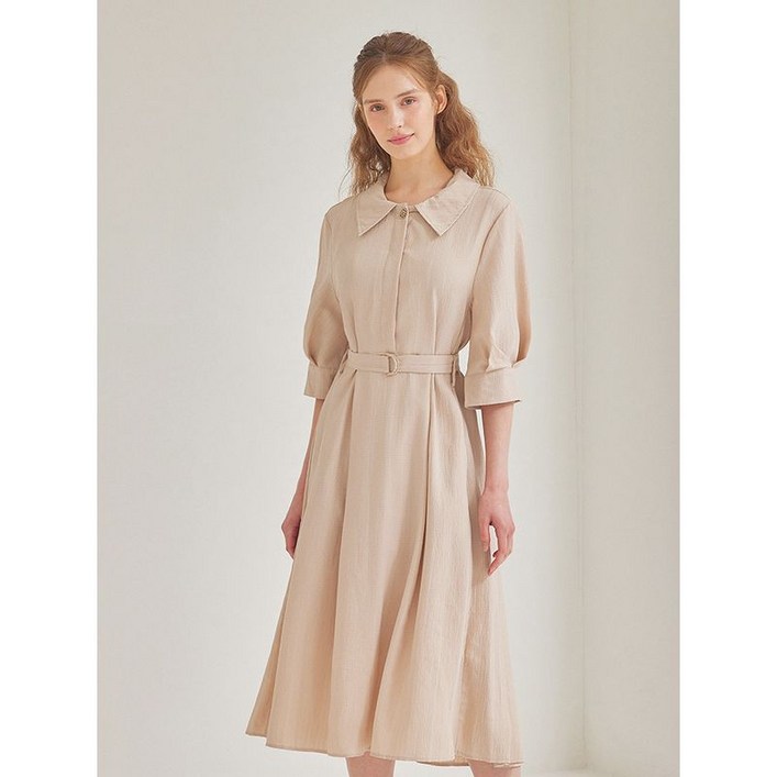 매긴 벌룬5부슬리브벨트핏원피스 M4S1OP3071