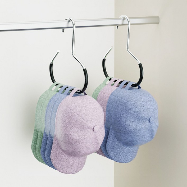 구디푸디 스카프정리 논슬립 모던 링 옷걸이 2color, 블랙, 10개