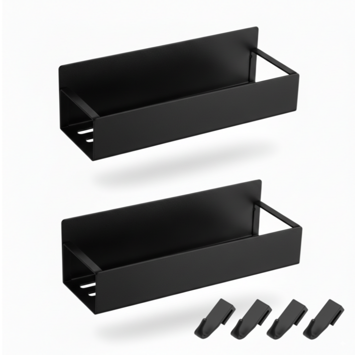 제나모라 현관문 냉장고 강력 자석선반 2개후크세트 LV001