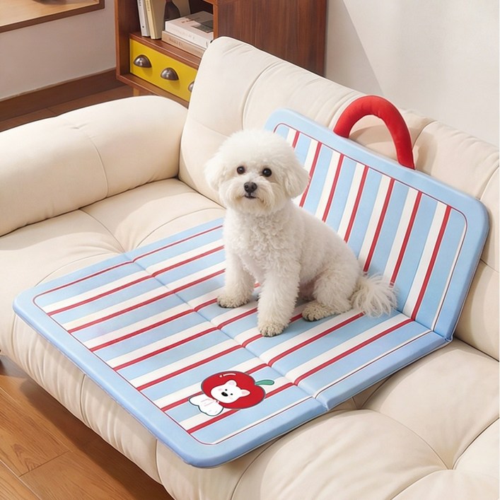 이후쿠 휴대용 강아지 방석 침대 접이식 방수 양면 쿨매트