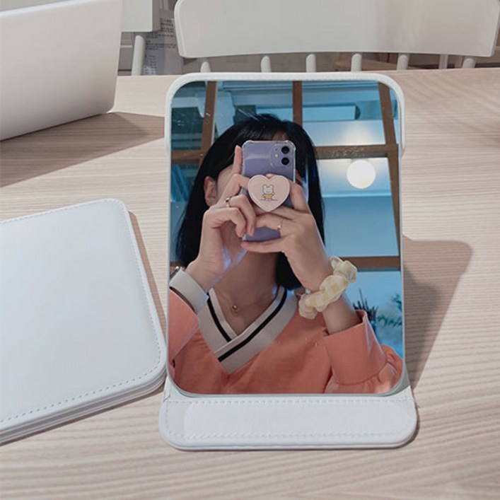 낭만라운지 에르딘 접이식 휴대용 탁상 거울