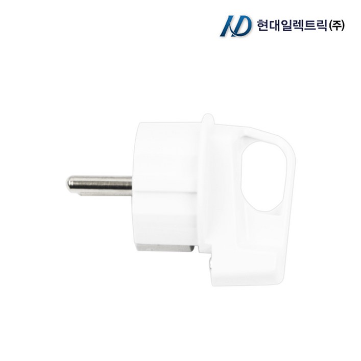 현대일렉트릭 접지 ㄱ자형 플러그(고리타입) KS인증 접지플러그