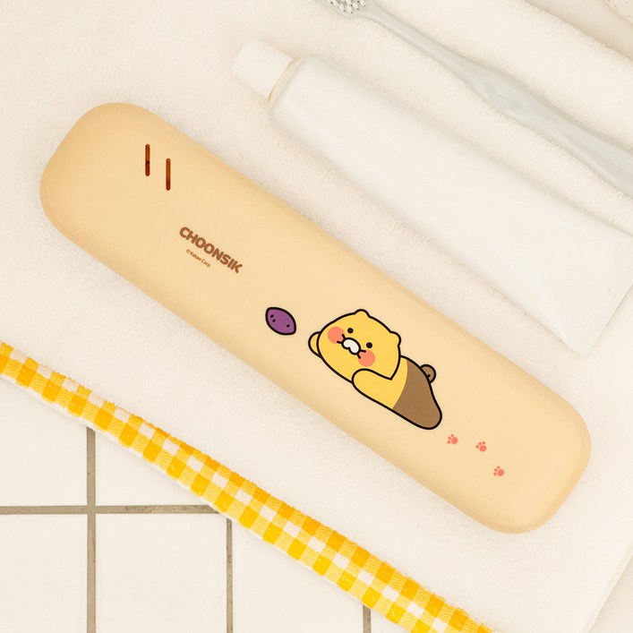 [카카오프렌즈 춘식이 칫솔살균기] UV칫솔살균기 휴대용칫솔살균기 춘식이칫솔살균기 칫솔소독기 휴대용칫솔케이스 충전식칫솔살균기 칫솔위생케이스 여행용품