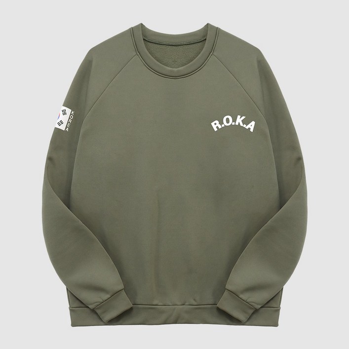 국산 발열 맨투맨 로카티 육군 ROKA 기모 긴팔티 군인 군대 티셔츠