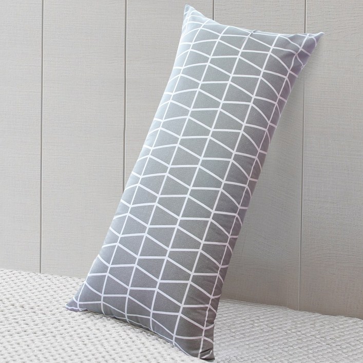 네모라인 국내생산 스마일 등받이 침대 헤드 등 쿠션 커버 (솜 별도)