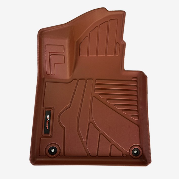 가온 TPE 카매트 입체 바닥 매트 1열2열, 브라운, 디올뉴 팰리세이드 LX3 9인승 25년1월