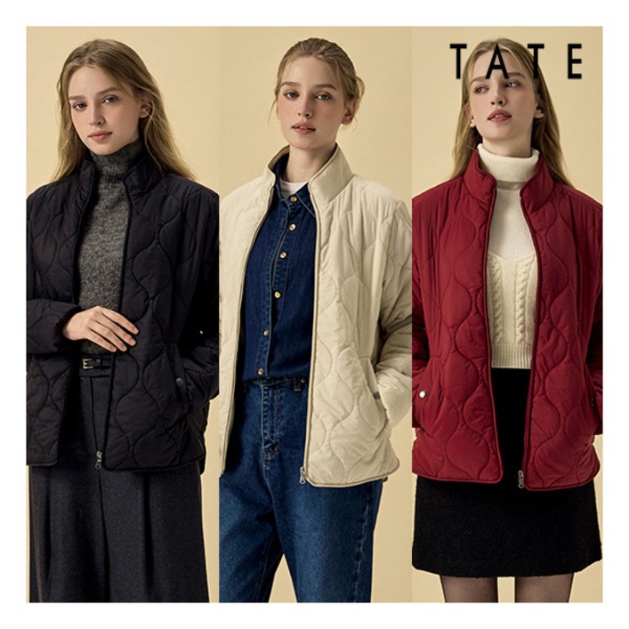 테이트 ○TATE 25FW 여성 소로나 퀼팅점퍼