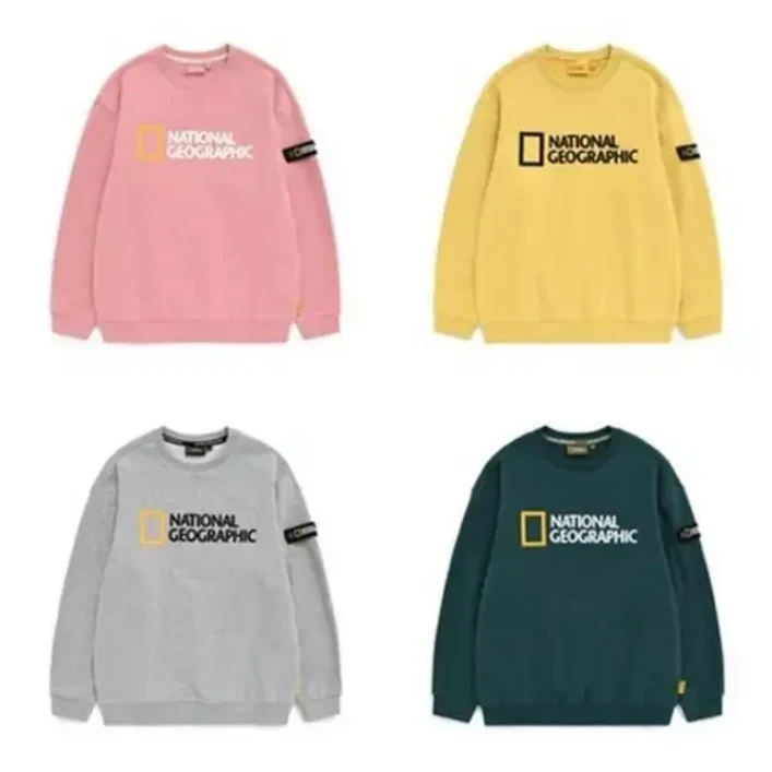 내셔널지오그래픽 빅로고 기모 맨투맨 K224USW010 420463