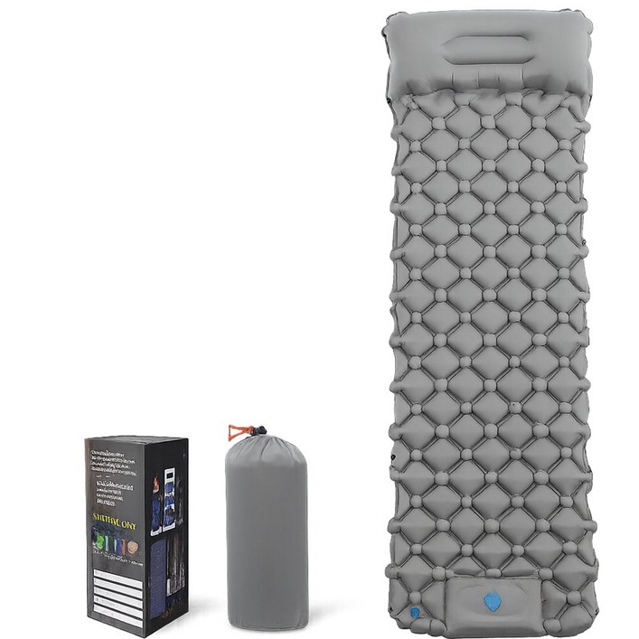 호프너 초경량 일체형 펌프 내장형 캠핑 차박 에어매트 전용 파우치, 그레이