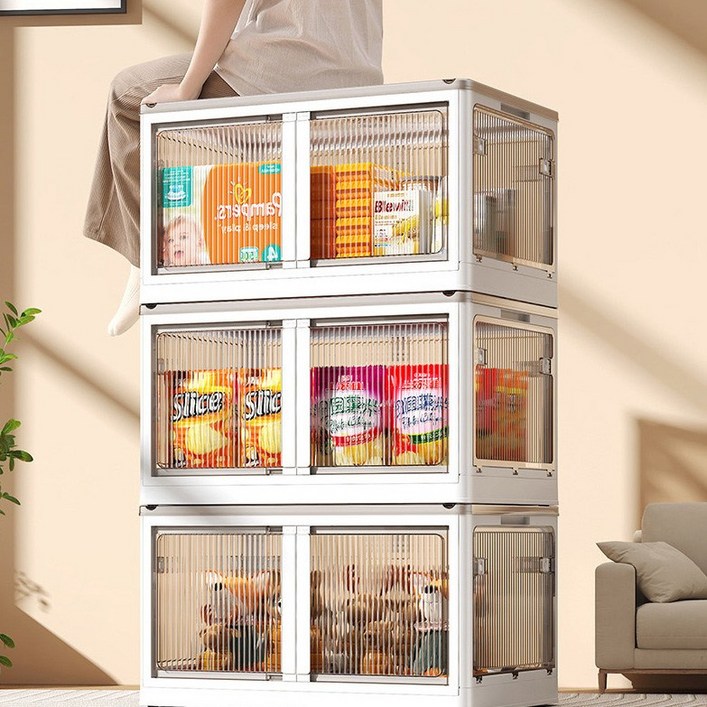 11 양문형 5도어 리빙박스 옷정리함 수납정리함 펜트리정리함