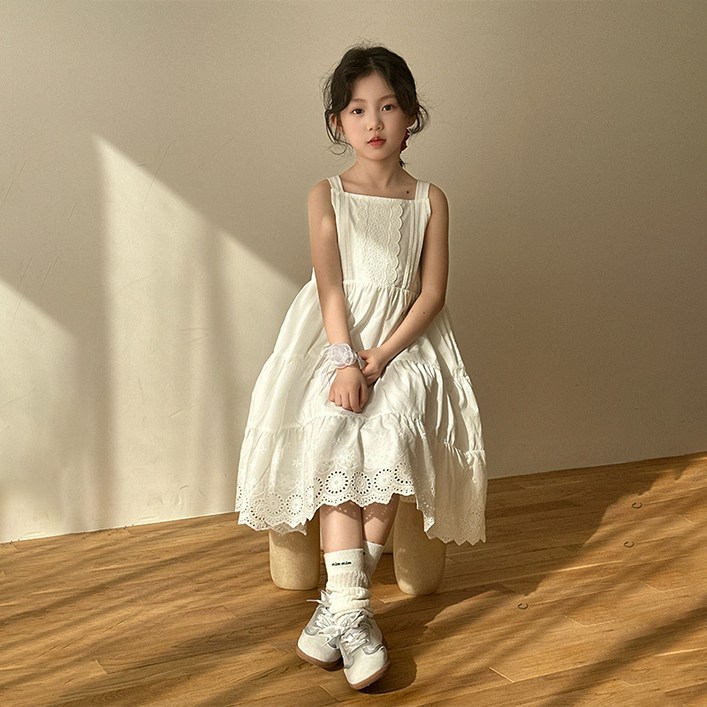 삐삐네옷가게 초등학생 여아 퓨어소녀 펀칭 드레스