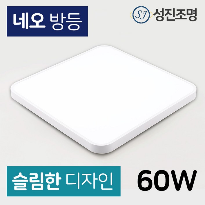 성진조명 LED 방등 60W 삼성칩 플리커프리, 6500K주광색 성진조명 LED 방등 60W 삼성칩 플리커프리, 6500K주광색