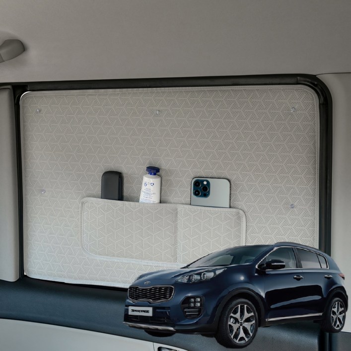 스포티지QL 햇빛가리개 암막커튼 차박커텐, 1세트, 2열(뒷좌석+쪽창)