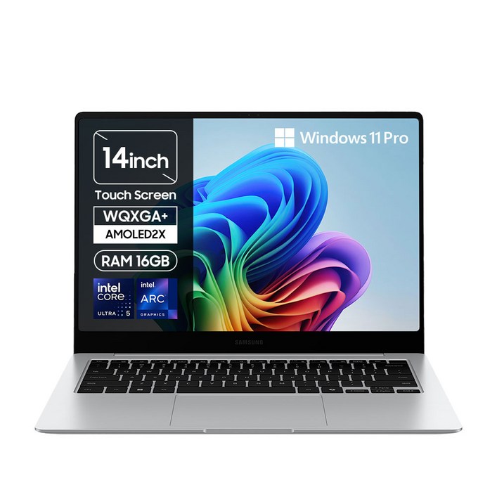 삼성전자 갤럭시북5 프로 14인치35,5cm 인텔 Ultra 5 터치스크린, 서울경기 퀵서비스 2만원지원
