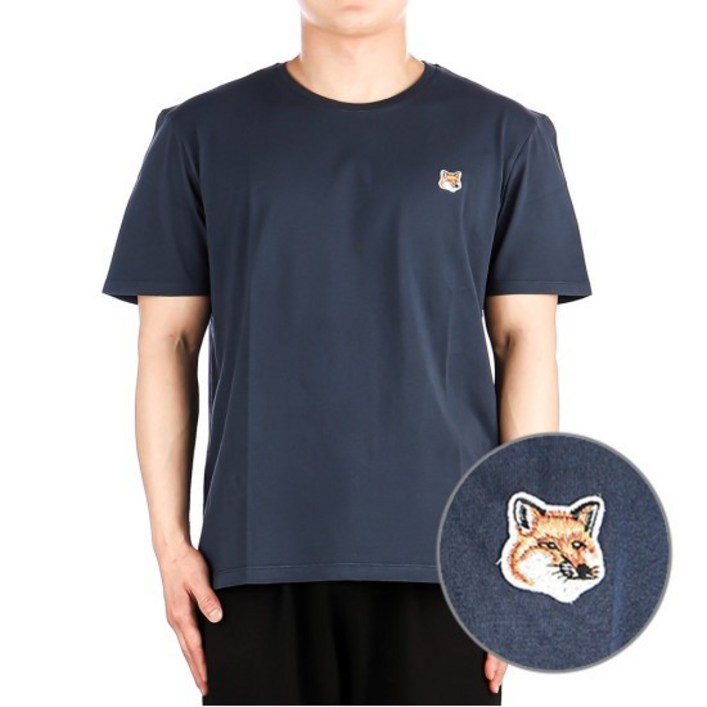 25SS LM00104KJ0008 INK BLUE 남성 폭스헤드 반팔 티셔츠