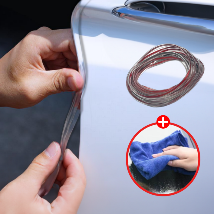 철벽 가드 흔적없는 스크래치 방지 자동차 문콕방지 몰딩 도어가드, 1개, 투명