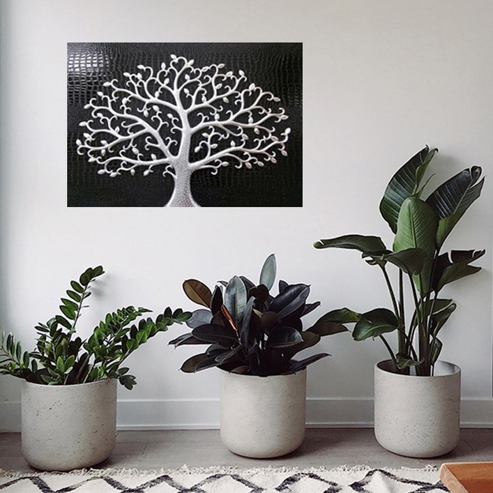 인테리어 거실 현관 벽 장식 생명의 나무 부조 액자