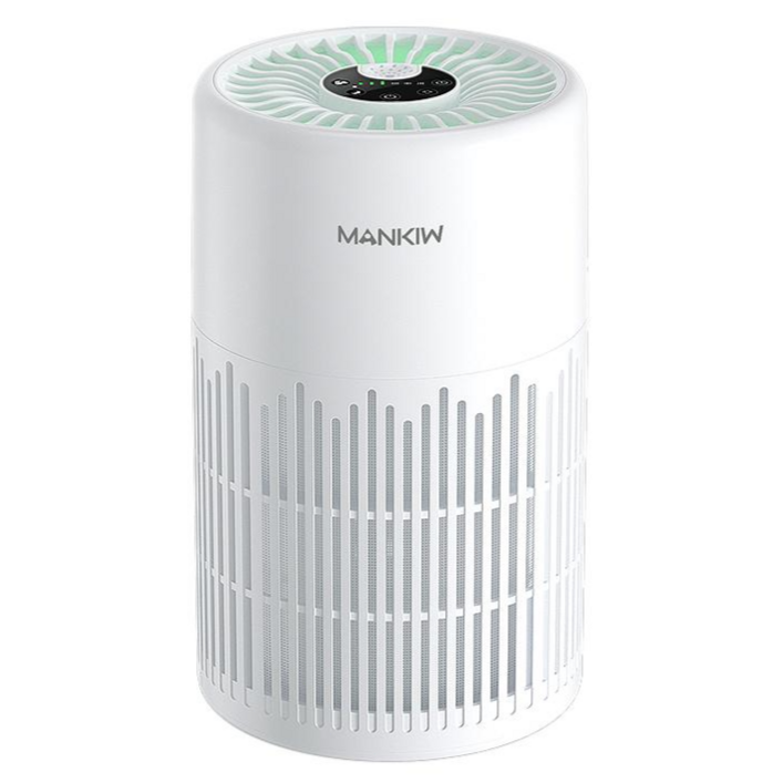 Mankiw맨큐 저소음 미니 공기청정기 최대 30제곱미터 초미세먼지 제거 다중 항균 필터 무드등 지원 PCAP01