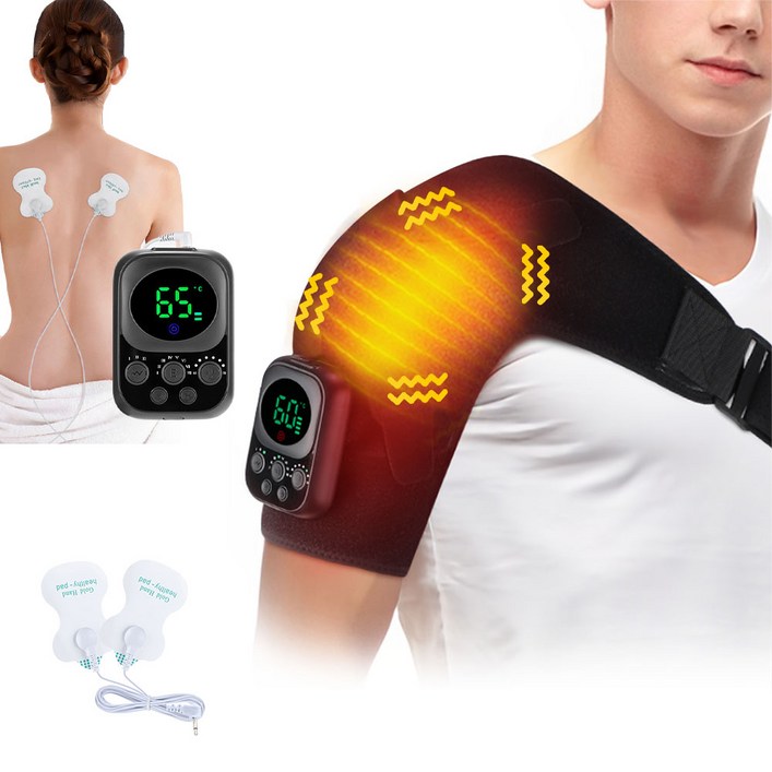 어깨보호대 어깨마사지기 스포츠 어깨보호대 진동마사지기 안마기 온열 남자 여성 좌우 통용