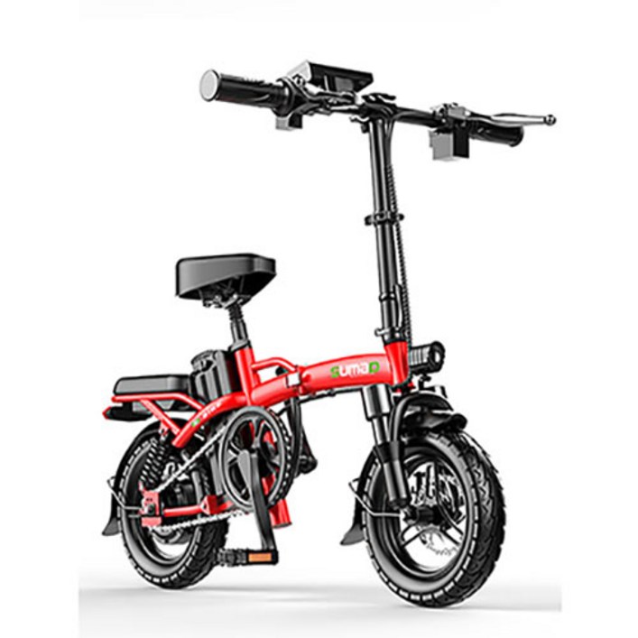 2025년 독일 합작 SUMAD 접이식 전기자전거 14인치 스로틀 PAS 겸용 리튬배터리출퇴근 배달 전동바이크