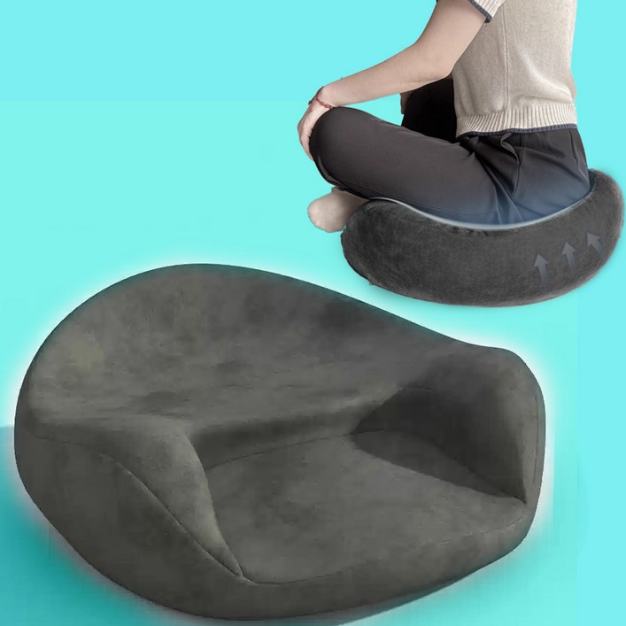 메디테셜 안정적인 메모리폼방석 명상 방석쿠션 두꺼운 절방석 좌식 기도 참선