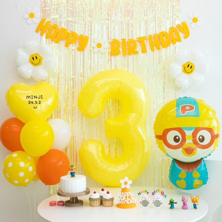 이벤트홀릭 뽀로로 풍선 생일파티용품 세트자유레터링 두돌생일상 이벤트홀릭 뽀로로 풍선 생일파티용품 세트자유레터링 두돌생일상