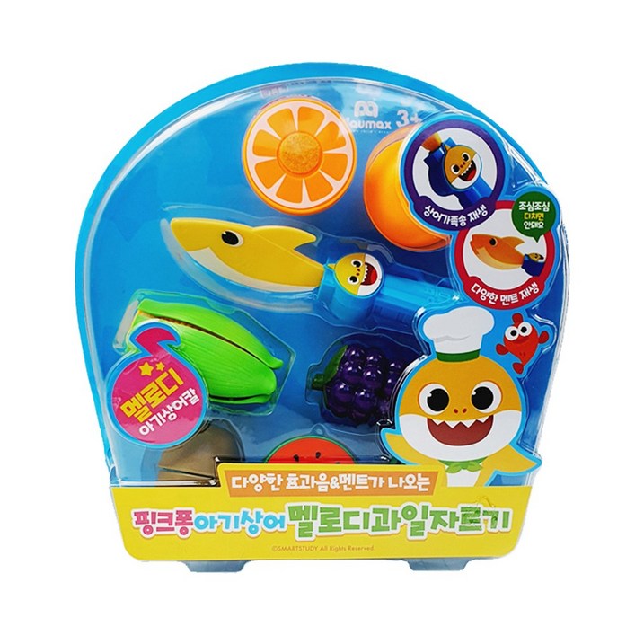 핑크퐁 멜로디 과일자르기 (아기상어) (배터리 교체 요망), 1개