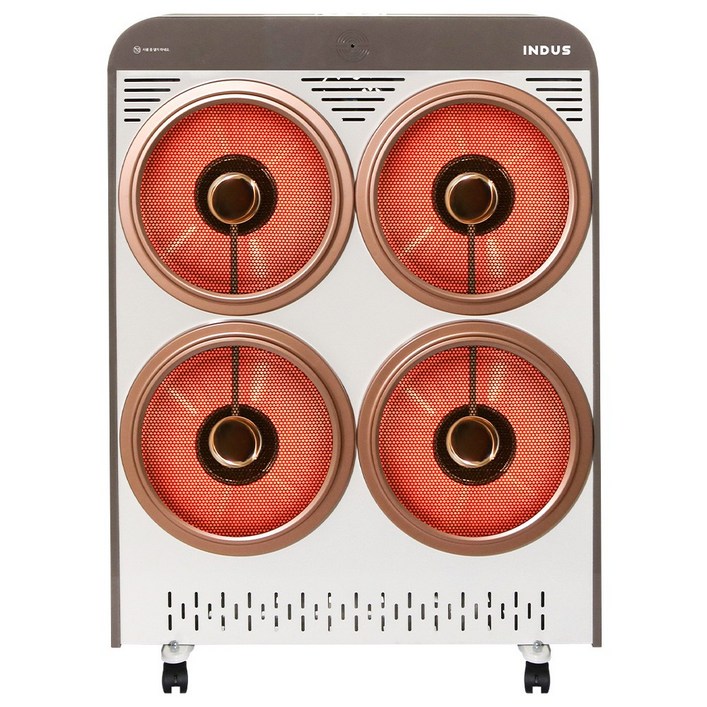 인더스 4구 하이라이트 전기히터 대형 업소용 온풍기 난로 INHH4430