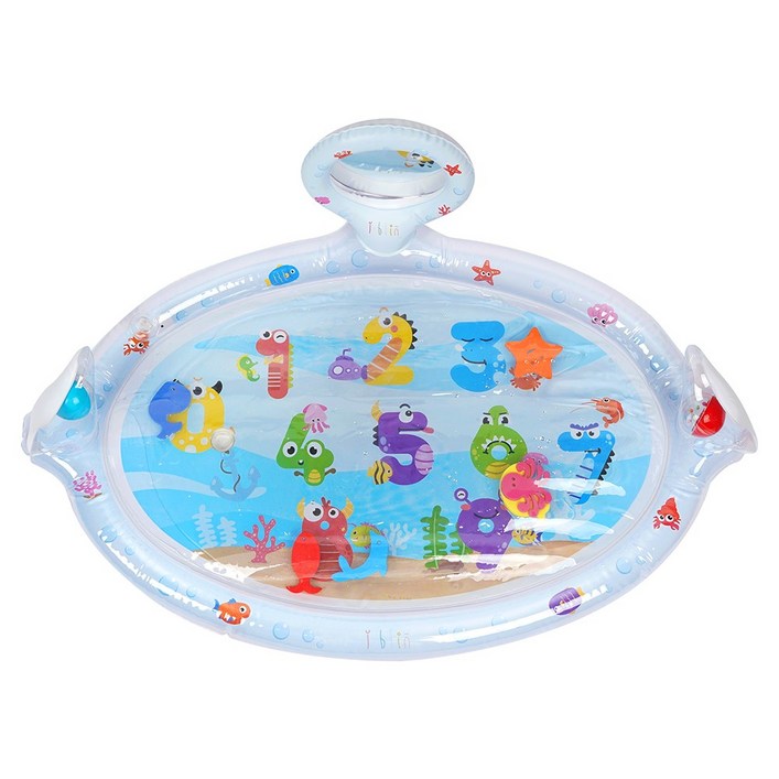 아이블린 터미타임 워터매트 ver2 촉감놀이 아기 장난감 딸랑이 거울, 아이블린 터미타임 워터매트 ver2, 1개