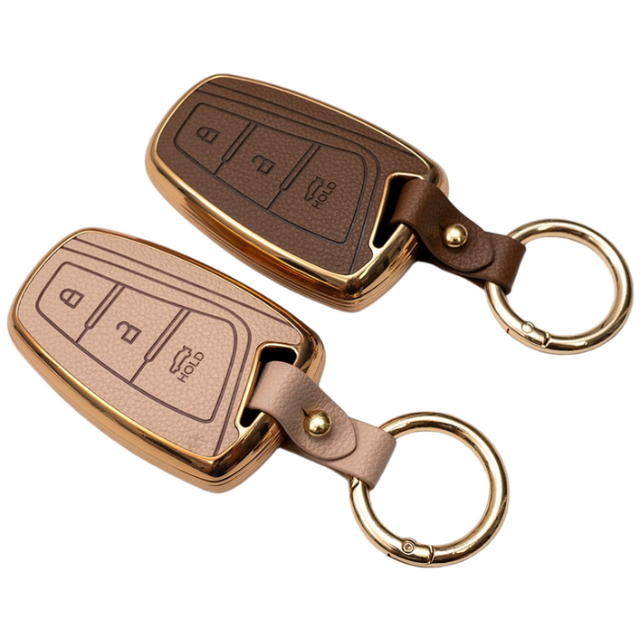 11 현대 제네시스dh 싼타페dm 그랜저hg 호환 자동차 차 키케이스 차량용 스마트키 키홀더 TPU 가죽 키커버, 화이트화이트, 3버튼TL41