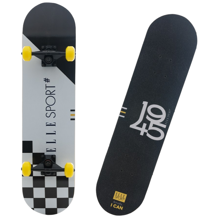 엘르 스케이트보드 입문용 초보 어린이 보드 스케이트 초등학생 가방+티툴, 엘르(일반형)_블랙, 1개